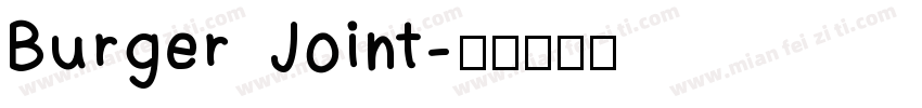 Burger Joint字体转换